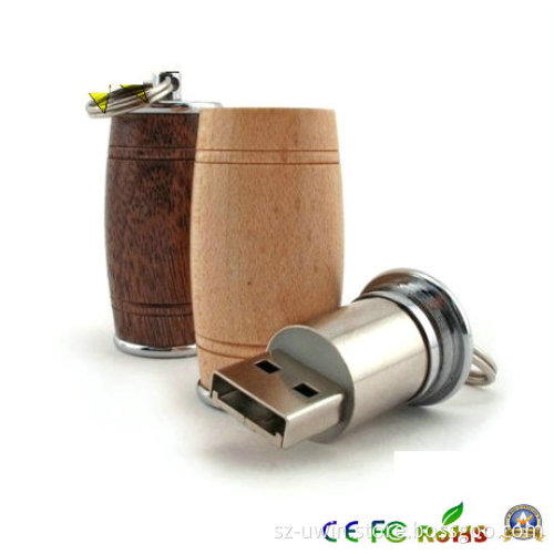 Natural Wood Wine Cask USB Memory Drive Mt002